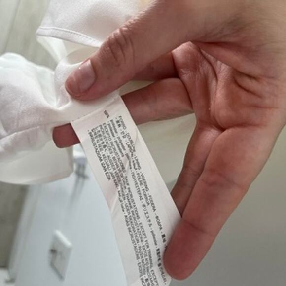 Zara White Keyhole Cutout Dress Size Medium - Picture 4 of 6